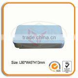 Rectangular Tin Box With Sliding Lid