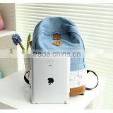 Fashion Floral Lace +Denim Canvas Women Bag Backpack School Bag For Teenagers Ladies Girl Back Pack Schoolbag Bagpack thumbnail-5