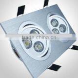 Aluminum Residential Lighting 3W*2 High Power Good Price Led Grille Light AC85V-265V Built-up Ceiling Lamp Led Down Light Grille