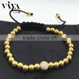 2016 Latest Fashion Mens Beaded Leather Wrap Bracelets,diy Wrap Beaded Bracelet thumbnail-3