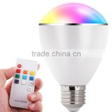 Wholesale Bluetooth Speaker Bluetooth 6W LED Bulb light Remote Control and Bluetooth music playing led light bulb