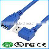 USB3.0 Cable AF To AM 90 Degree Cable USB Extension Cable With Right Angle Plug thumbnail-1