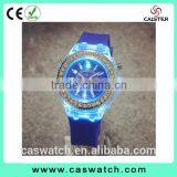 Cheap Crystal Watch Silicone Watches Band Colorful Lights Watch China thumbnail-3