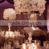 Tall Formal Crystal Centerpieces