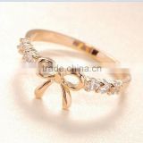 Delicate Cute Bow knot Mood Diamond Ring