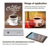 1000mAh 4x 2.1A USB Multiple Charging Station Power Bank With Menu Advertising Display For Cafe, Restaurants, Bar, Coffee Shops thumbnail-2