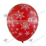 11 Inches-Wholesale Navy Blue Snowflakes Non Latex Balloons Christmas Round Latex Free Balloon thumbnail-2
