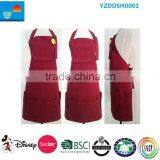 Wine Red Kitchen Aprons Sale for Beautiful Women thumbnail-1