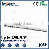 Pendant Housing LED Linear Light Aluminum Supermarket Light Fixture 40W Lighting