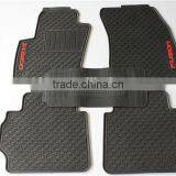 Rubber Car Floor Mat Set - 4/5-Pc. Set, Black, Full-Size Auto Vehicles for Ford Fusion thumbnail-2