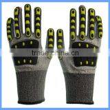 CE EN388 13g Seamless HPPE Knitted Mechanics Work Impact Gloves for Workers thumbnail-3