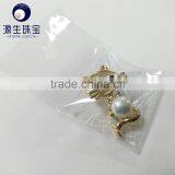 Pearl Main Stone and Crystal, Rhinestone Jewelry Main Material Brooch thumbnail-2