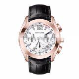 2016 Quartz Analogue Movement Watch Black Strap Thin Divers Watch thumbnail-5