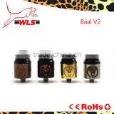 RDA vapor best selling products wls rda with 304 ss metal atomizer wls 1:1 vape pen mod box mod pk baal v2 rda e cigs