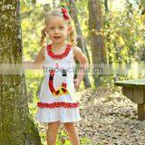 Children Summer Dress Cotton Knit Dress Baby Girl Mouse Head Frill Sleeveless Dress thumbnail-1