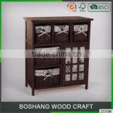 Antique Bedroom Storage Wooden Cabinet With Many Drawers thumbnail-2