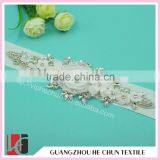 HC-2091 Embroidery Flower Fabrics Crystal Applique ,New Arrilval Hot Beads Applique thumbnail-3