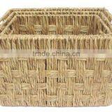 Rectangular Storage Basket With Stainless Steel Handle