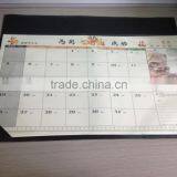 Desk Pad Leather Calendar Print 2014 /calendar Printing Service for New Year Gift