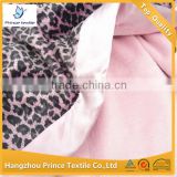 Grey Leopard With Pink Trimed 10pcs MOQ Baby Blanket