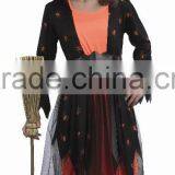 Black Halloween Witch Costume for Children thumbnail-1