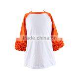 Wholesale Icing Ruffle Shirt Children's Boutique Clothing Ruffle t Shirt New Style Top for Girls thumbnail-3