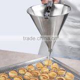 Stainless Steel Cake Filler/ Confectionery Dispenser Funnel/chocolate Funnel
