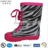 2014 Girl Rain Boots Fashion Child Shoe Safety PVC Rain Boots