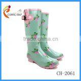 (CH-2061) High Heel Shoes Women UK Style Rain Boots