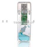 Factory manufacture Plastic Transparent Liquid USB drive 100% Full capacity -Free Sample