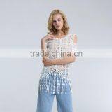Hot Sale Ladies Crocheted Lace Blouse With Fringes thumbnail-4