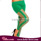 2015 Summer New Design Striped Hole Sexy Leggings For Women High Quality Colorful Women Leggings Slim Leggings Wholesale