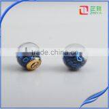 Trendy Ball Double Side Pearl Stud Earrings Glass Beads Elegant Sunflower Statement Earrings Summer Style Fashion Jewelry thumbnail-3