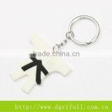 Silicone Badminton Shape Sports Keychain