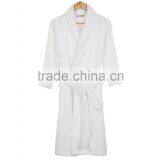 Pure White Adult Luxury Flannel Bathrobe thumbnail-2