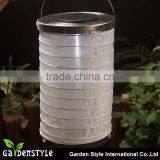 Lantern Lamp Hanging Lantern, Cylinder Design Garden Lantern, White Led Paper Lantern thumbnail-1