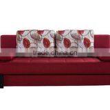 Factory Supply Modern Design Red Fabric Price of Sofa Cum Bed thumbnail-1