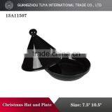 Colorful Christmas Hat Shaped Plate