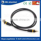 Top Quality OEM Wholesale 6 Feet Male to Male Gold Plated Audio Video Stereo RCA AV Shielded Subwoofer Cable thumbnail-2