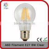 A60 Filament Tunable 800lm 8w Replacement 60w E27 Crystal Decoration Lamp With CE Approved thumbnail-1