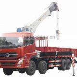 Advanced 8X4 Dongfeng Tianlong Cargo Truck Mounted 16T Crane thumbnail-1