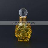 Various Colors Glass Bottles for Essential Oil Empty Flower Shaped Glass Perfume Bottle With Glass Stopper thumbnail-2