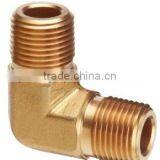 NPT Male x NPT Male 90 Degree Elbow Brass Pipe Fitting 1N9