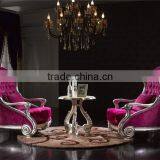Italy Neo-Classic Avantgarde Design Personality Concept Lounge Wheel Chair and Table Set thumbnail-1