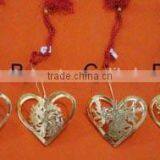 Christmas Decoration Handmade Brass Metal Heart thumbnail-1