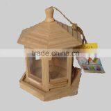 New Unfinished Bird Feeder , Custom Wooden Bird House With Hanging thumbnail-4