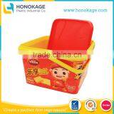 2.5L In Mold Labeling for Plastic Biscuit Box,PP Biscuit Tub,Square Biscuit Containers. thumbnail-1