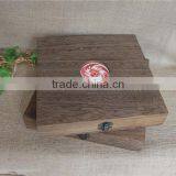 Square Vintage Lightweight Decorative Wooden Remote Storage Box thumbnail-2