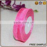 High Quality Beautiful Transparent Fitted Size and Pattern Silk Packing Decorative Organza Fabric Ribbon thumbnail-1