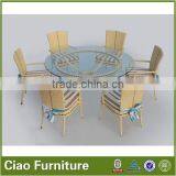 Commercial Wicker Table and Chair Hotel Table Set thumbnail-2